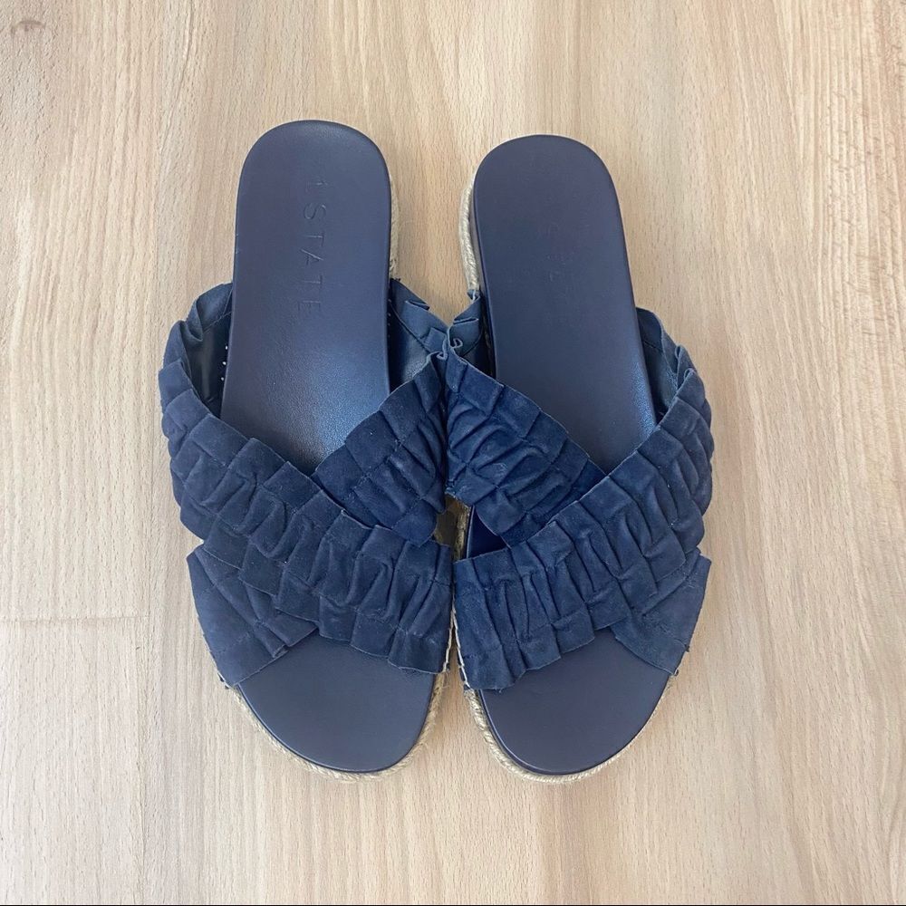 1.‎ State Salyn Ruffle Espadrille Slide Sandal - Picture 3 of 11